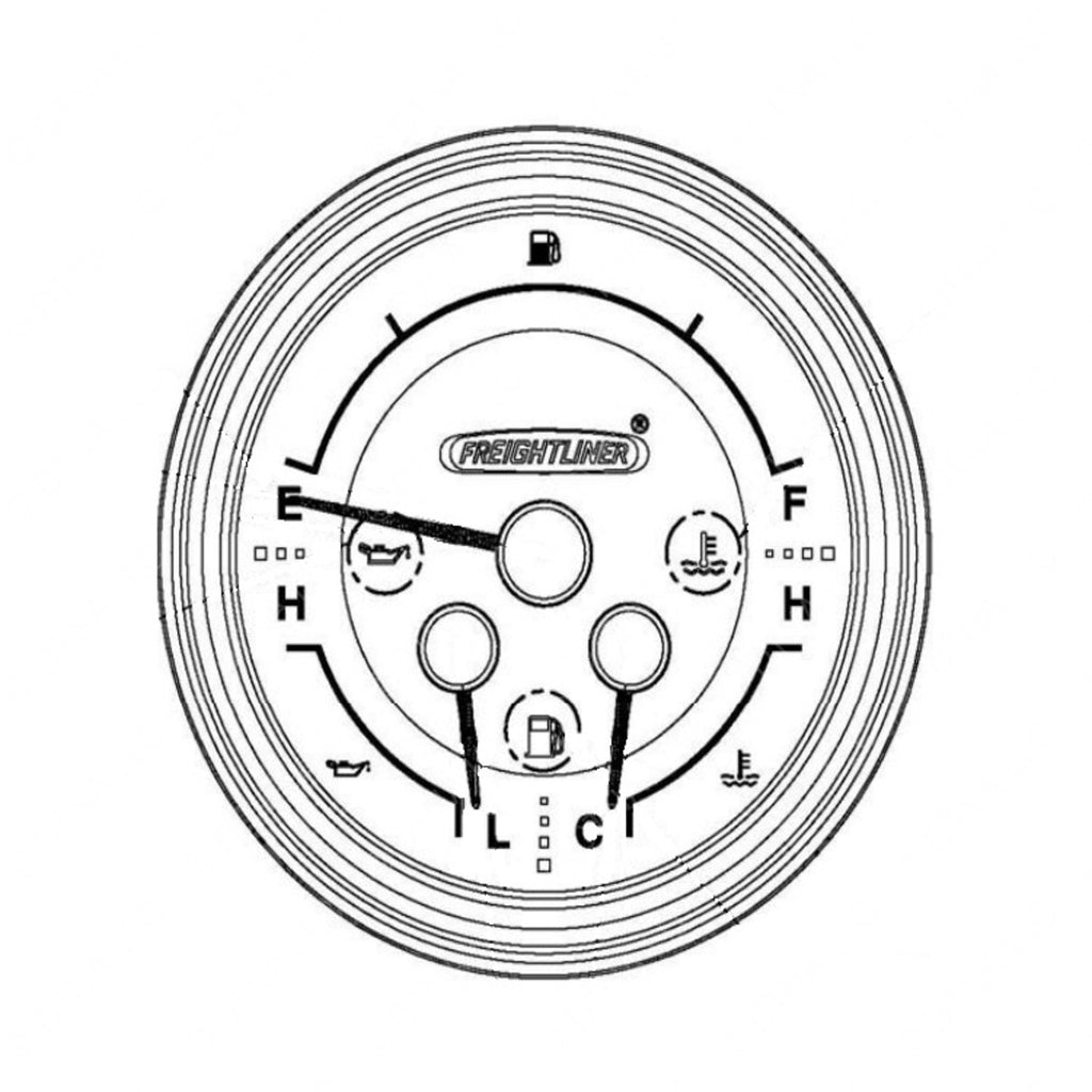 ATY 109494 GAUGE-5 IN FUEL TEMP OIL