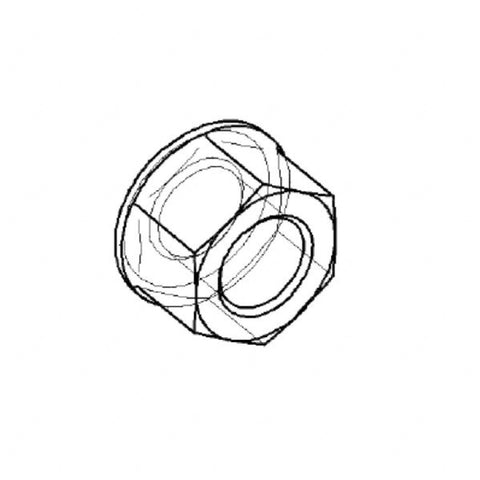 A   002 990 78 50 HEXAGON NUT WITH COLLAR STEERING IDLER A
