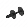 A   641 990 01 92    9051 EXPANSION RIVET STOWAGE BOX MOUNT TO ASS