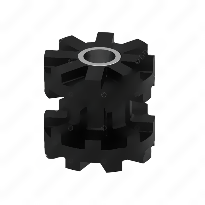 BCD 33217 1 ISOLATOR-BUTYL,SCALLOPED,REAR
