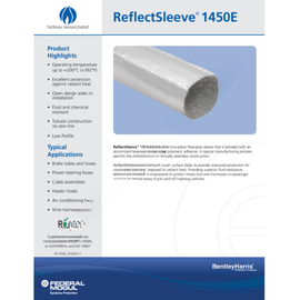 BEN 476263328 SHIELD-TUBE HEAT SLEEVE,1.25in,REFLECTV