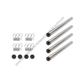 BTS K2363UG KIT-SINGLE AXLE, GALVANIZED, UNDRILLED