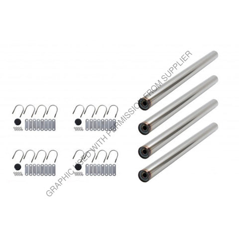 BTS K2364US KIT-SINGLE AXLE STAINLESS UNDRILLED 30