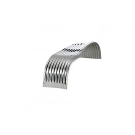 BTS MS400 126 1 FENDER, FULL TANDEM, CORRUGATED, STAINLE