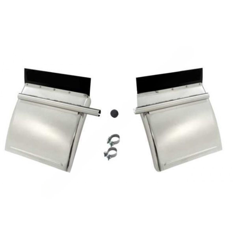 BTS SS221PA2 FENDER,QUARTER,LOW MOUNT, SS W/O MOUNTS