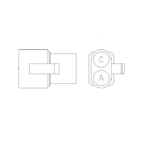 BUS 32004A1A PLUG-BUS,2 PIN