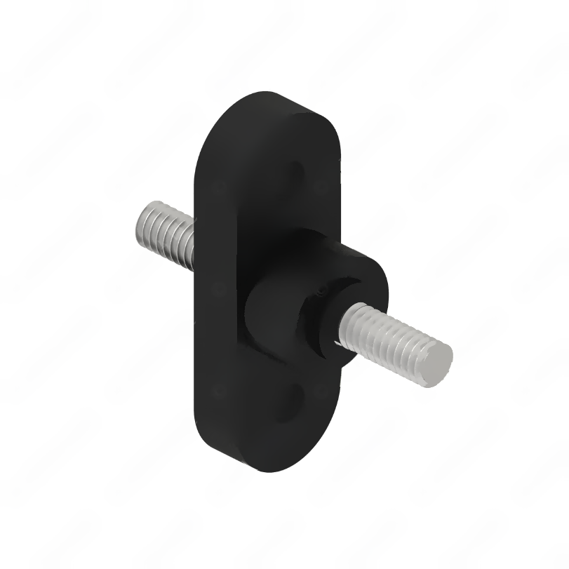 BUS C2791 STUD-1/4-20,PASSTHRU,BLACK