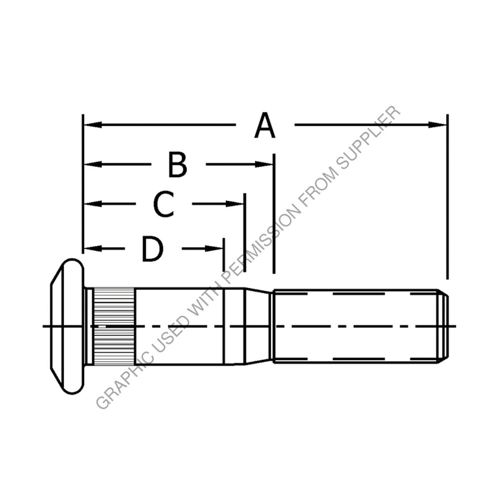 CM  10001329 STUD-WHEEL,M22X1.5MMX4.28IN