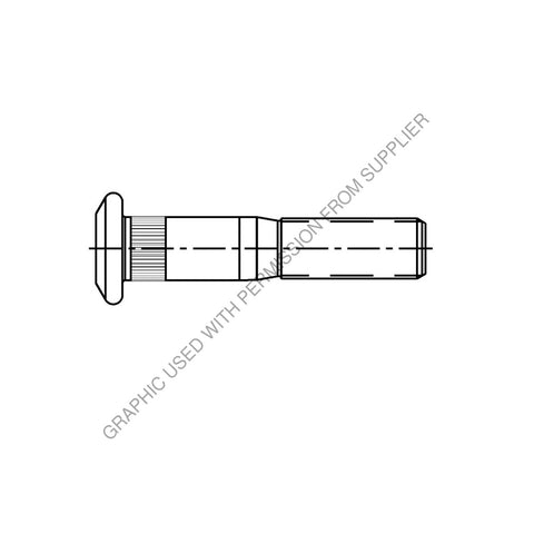 CM  10037785 STUD WHEEL METRIC  M22 X 1.5MM X 3.91