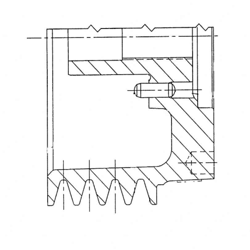 DDE 23504106 PULLEY ASM