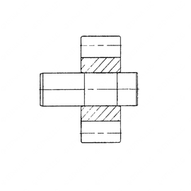 DDE 23505882 SHAFT AND GEAR