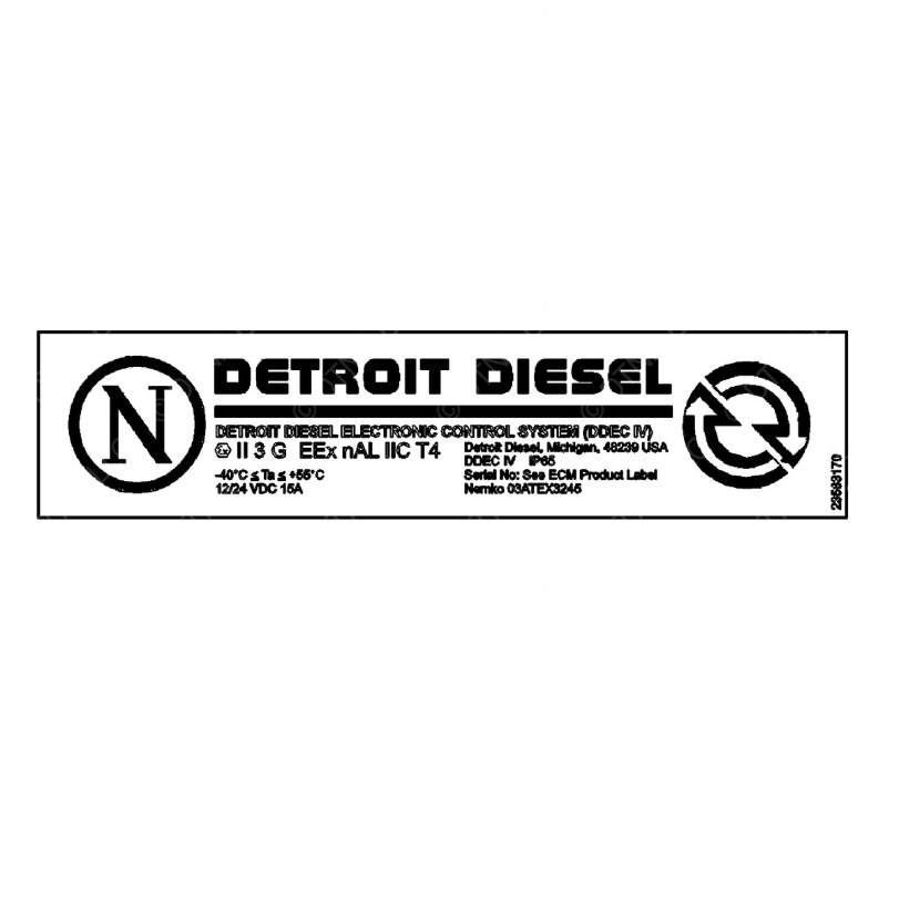 DDE 23533170 LABEL
