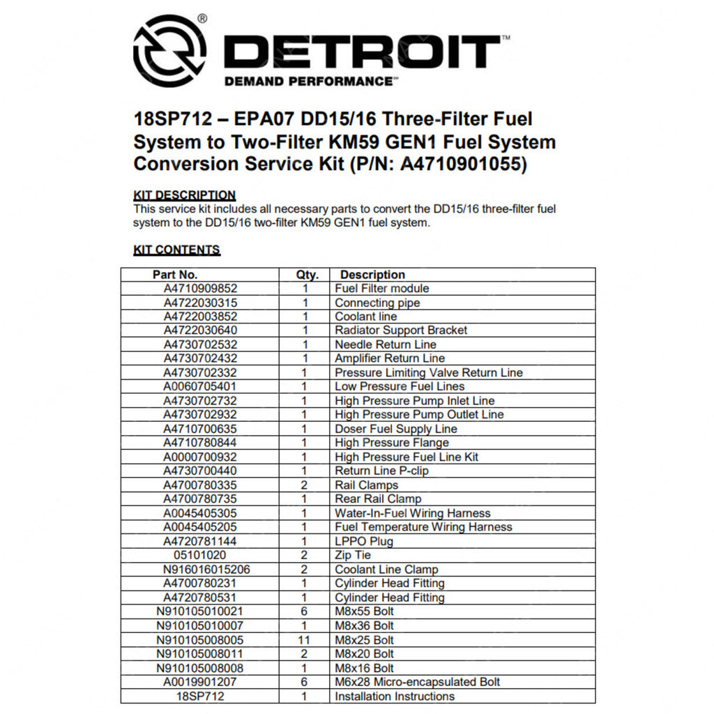 DDE A4710901055 3-2 CONV KIT