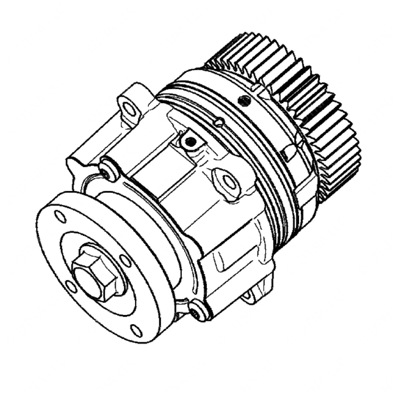 DDE A4712307023 REAR ENGINE PTO, COMPLETE ASSEMBLY