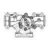 DDE A4721403314 EXHAUST MANIFOLD CENTER SECTION