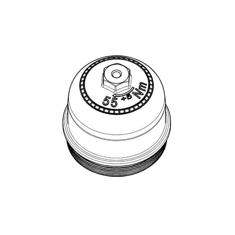 DDE A4721841808 CAP - HOUSING, ENGINE OIL FILTER