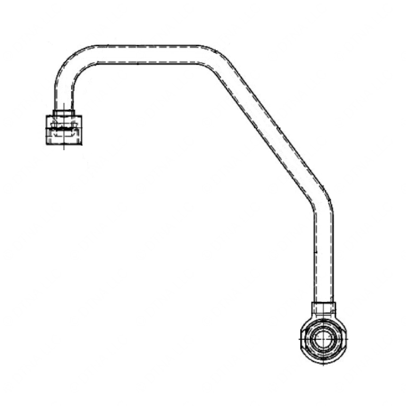 DDE A4722001051 HOSE - COOLANT RETURN, EGR ACTUATOR