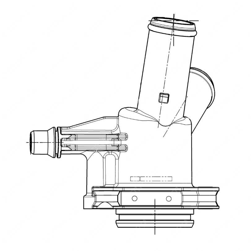 DDE A4722031732 ELBOW, COOLANT INLET