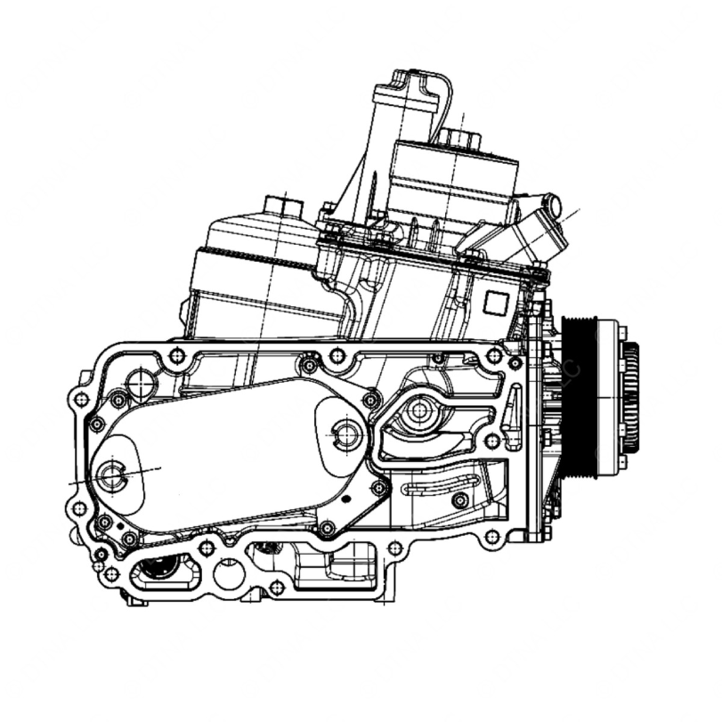 DDE EA4711807210 OIL COOLANT MODULE DD13,DD15 EPA10/GHG14