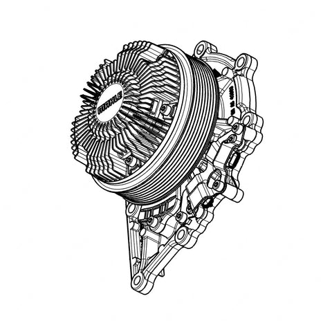 DDE EA4722001901 COOLANT PUMP