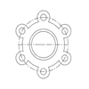 DDE NS60-124 FAN SPACER