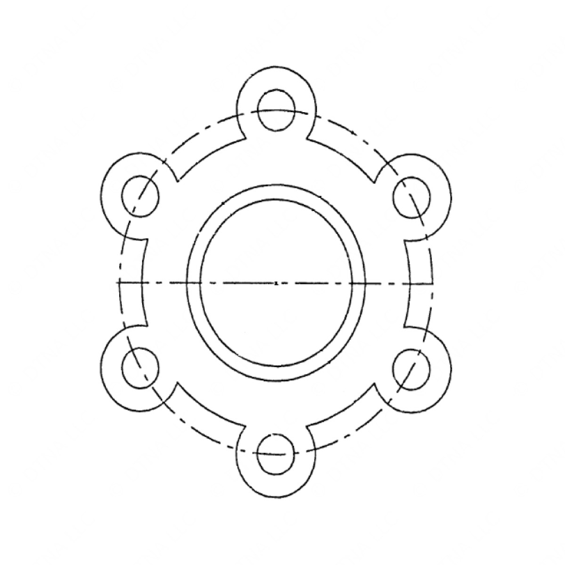 DDE NS60124 FAN SPACER Sup to: DDE NS60-124