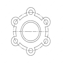 DDE NS60124 FAN SPACER Sup to: DDE NS60-124