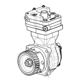 DDE RA9061304315 AIR COMPRESSOR MBE900 6.4L