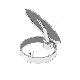 DFP 28QT 600CP 45 DEG RAIN CAP FOR