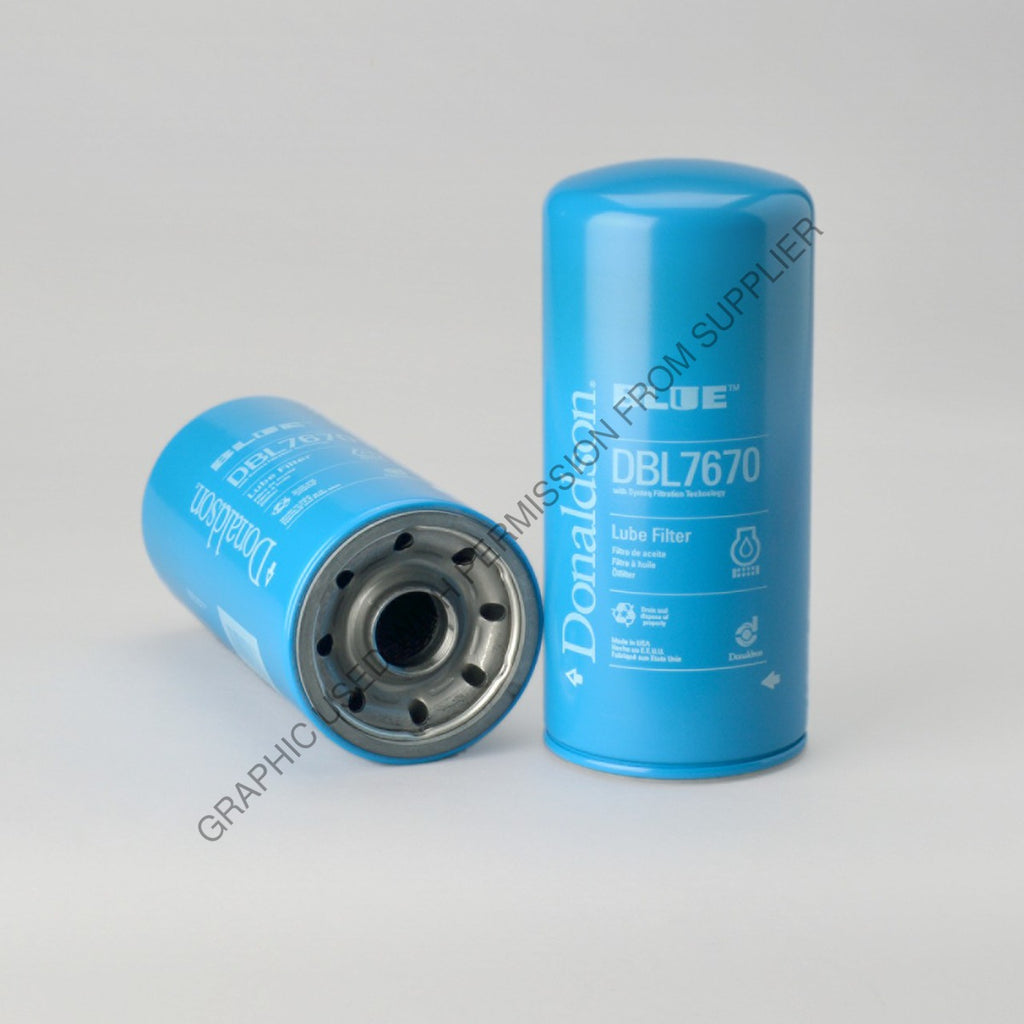 DN  DBL7670 LUBE FILTER,SPINON FULL FLOW DNLDSN BLUE