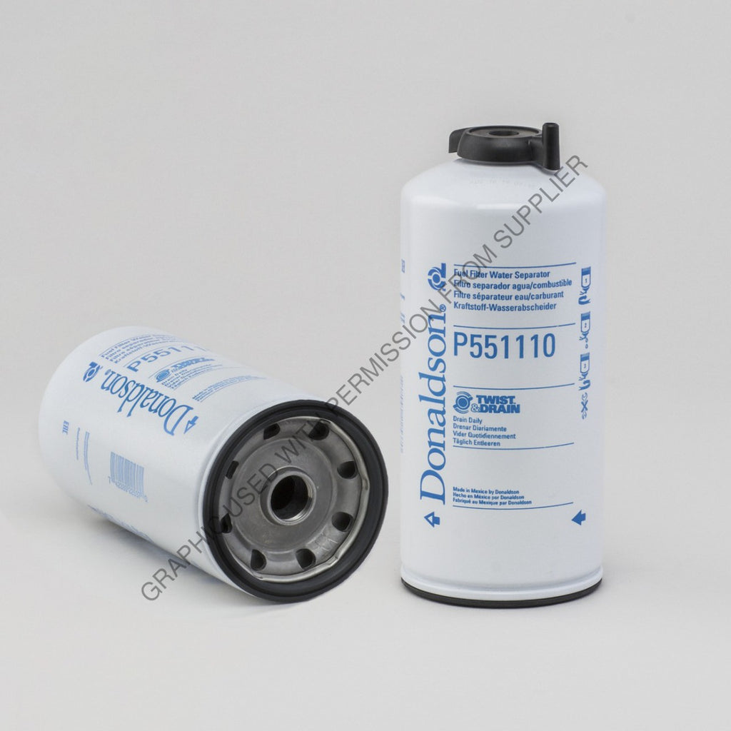 DN  P551110 FUEL FILTER, WATER SEPARATOR SPIN-ON TWI