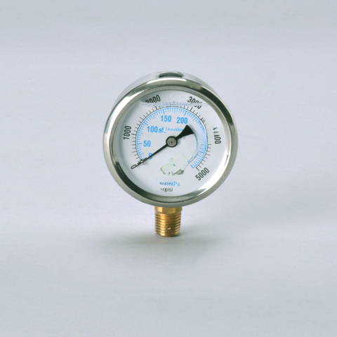 DN  P562725 PRESSURE GAUGE,2.5IN FACE,5000PSI,STEM M
