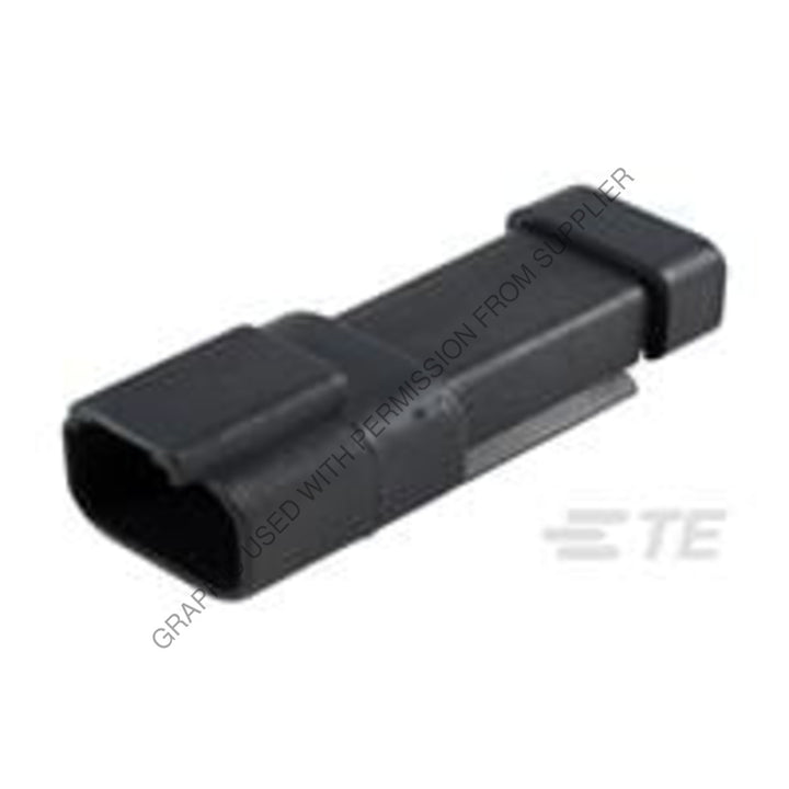 DUF DT04 2P E005 RCPT-2CAV,DT,S16,BK,END CAP