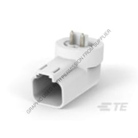 DUF DT04 2P L012 RECEPTACLE 2P, GRY, N, FLANGE