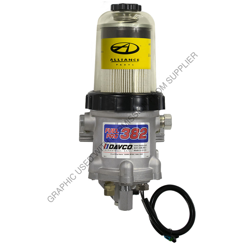 DVC 382942FTL07 FUEL WATER SEPARATOR-380 EEF, 12V