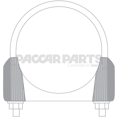 EC40HD CLAMP-EXHAUST WELDED SADDLE 4"