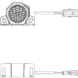 ECO CT500NGC ALARM-77DB 4IN, WP, RCPT-2CAV