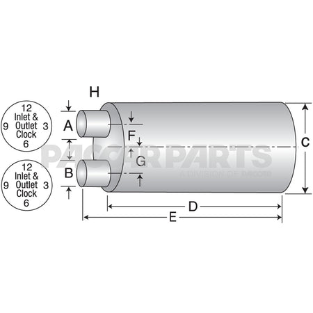 EMM86116 MUFFLER-TYPE 3-10 X 15"