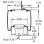 FI  W01M58 8463 AIRBAG-1T15XMR7 M12ST 1/4NPT PST BRK NUT