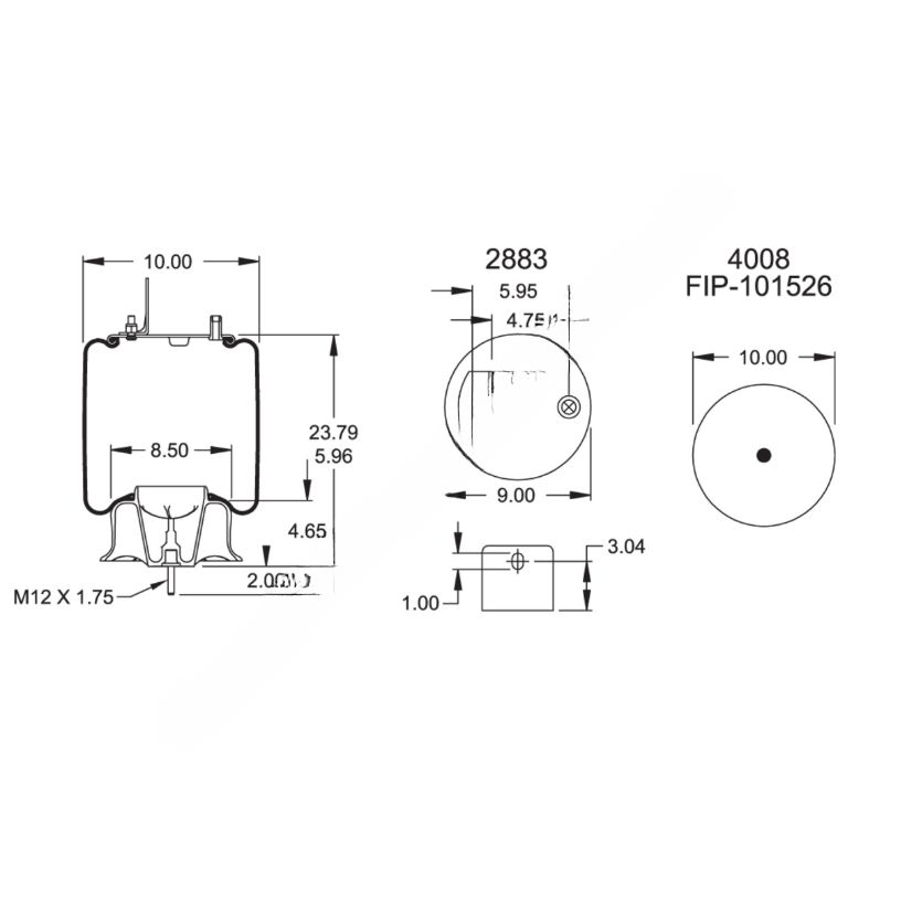 FI  W01 358 1191 AIR SPRING ASSEMBLY