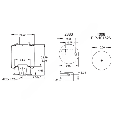FI  W01 358 1191 AIR SPRING ASSEMBLY