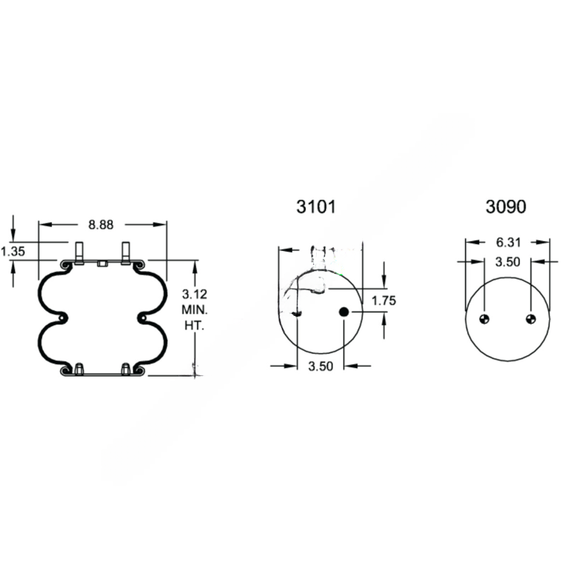 FI  W01 358 6908 AIR SPRING