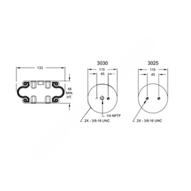 FI  W01 358 7001 SINGLE CONVOLUTED AIR SPRING