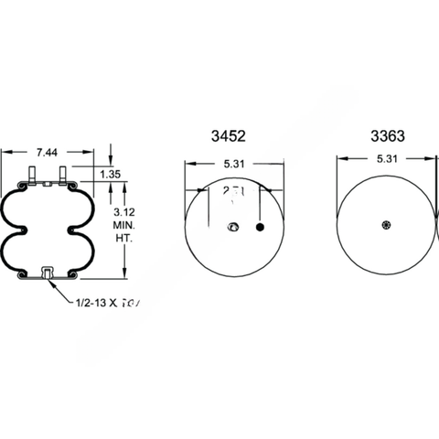 FI  W01 358 7505 AIR SPRING