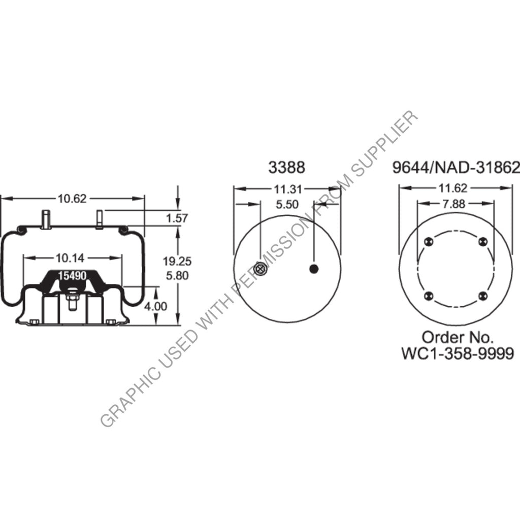 FI  W01 358 8052 AIR SPRING