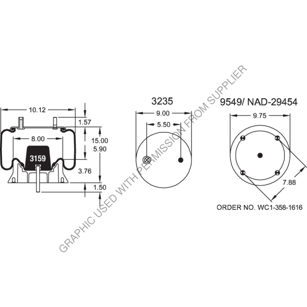 FI  W01 358 8203 AIR SPRING