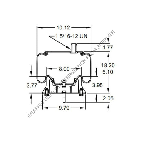 FI  W01 358 8466 AIR SPRING-1T15MT3 1 5/16CF2XDIMP PBW