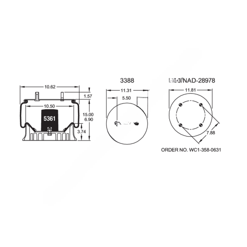 FI  W01 358 8760 AIR SPRING