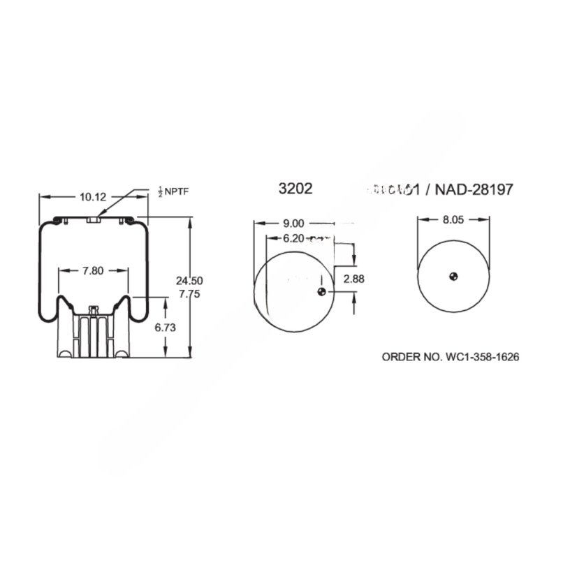 FI  W01 358 8864 HEAVY DUTY AIRSPRING