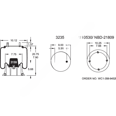 FI  W01 358 9092 AIR SPRING